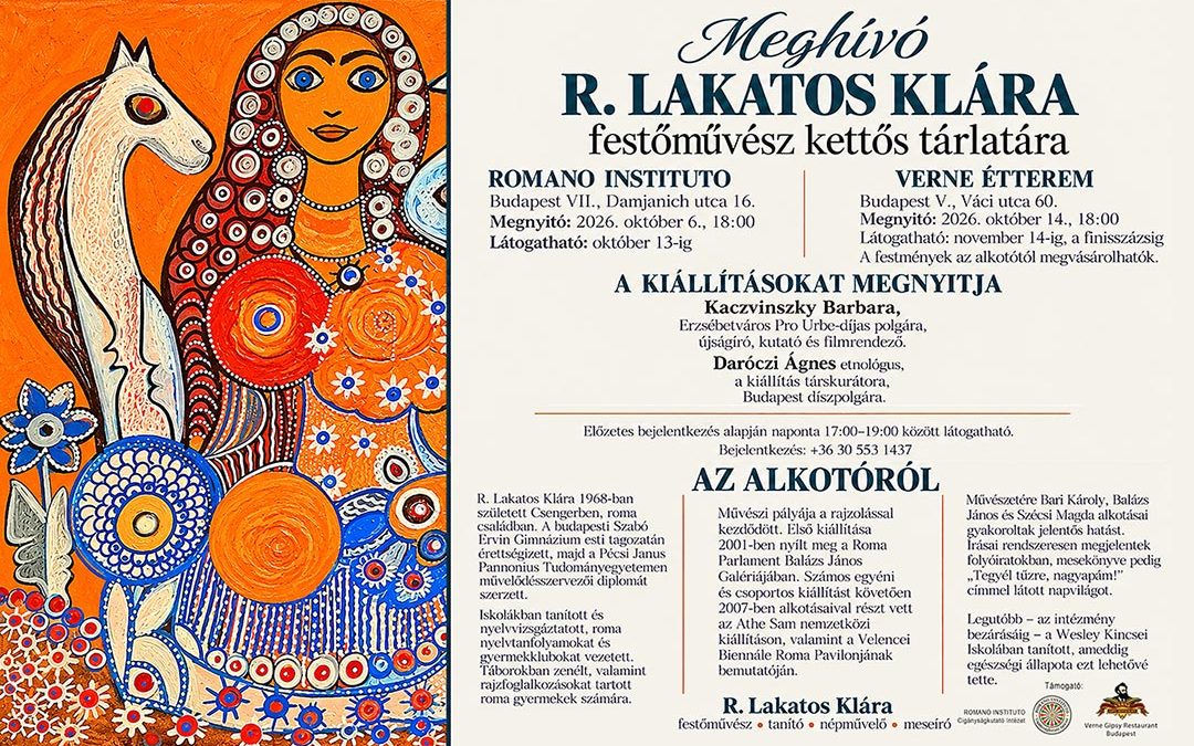 Meghívó R. Lakatos Klára festőművész kettős tárlatára